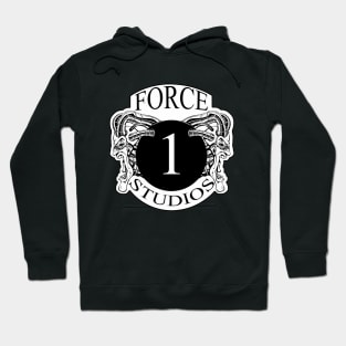 Force 1 studios Black & White Hoodie